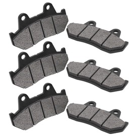 LCGLY Front & Rear Brake Pads for Honda GL1100A GL 1100 A Goldwing Aspencade 1982-1983/VF1100 C/S V65 Magna/Sabre 1983-1986/GL1200 Goldwing 1200 Aspencade 1984-1987/CB500 TC Turbo/CB900 C Custom 1982