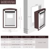Dog Door for Wall, Dog Door with Double Magnetic Flaps,