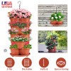 iMounTEK 5Tiers Stackable Planter Garden Tower Vertical Planter for Yard