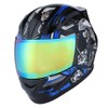 1Storm Motorcycle Bike Full FACE Helmet Mechanic Skull - Tinted