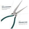 TEHAUX 2pcs Warp Knitting Tool Long Nose Flat Jaws Pliers