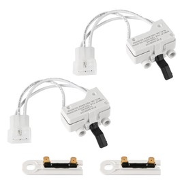 2pcs 3392519 Dryer Thermal Fuses for WP3392519, and 2pcs 3406107 Dryer Door Switch Replacement Part Compatible with Replaces 3406109 3405100 3405101 3406100 WP3406107