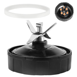 6 Fins Blade Replacement Part for Nutri Ninja 900W Auto iQ，4inch Female Blade Extractor Blade Compatible with BL450C BL451C BL456-30 BL480 BL480D BL481C BL482 BL456 BL580(Female FINS)