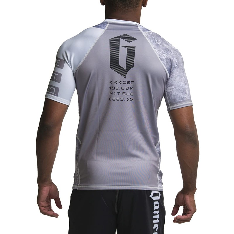 Century Gameness Marble Rash Guard Grey Large