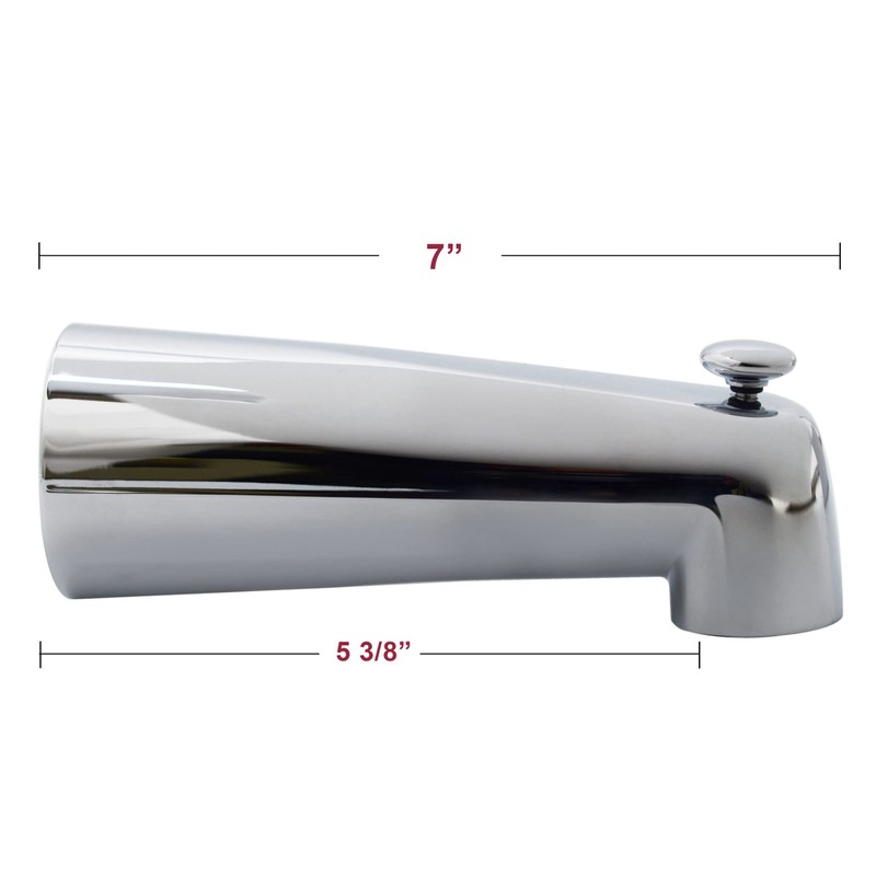 Westbrass A507D-1F-26 A507D-1F 7" Reach Wall Mount Tub Spout with
