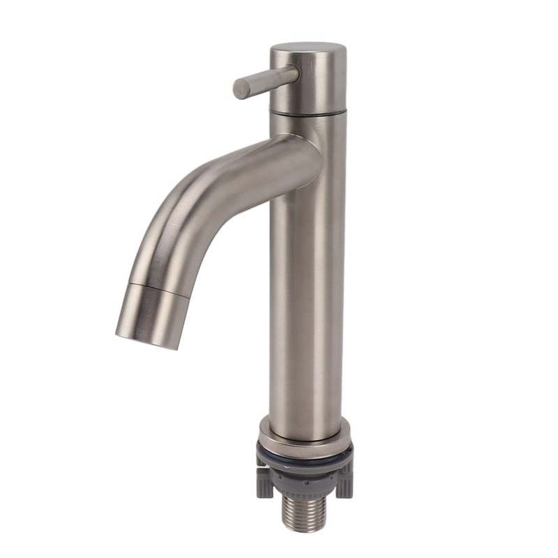 Kitchen Faucet Single Hole Stainless Steel Single Cold Sink Faucet