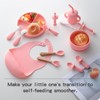 Silicone Baby Feeding Set,13PCS Baby Feeding Essentials with Suction Bowl