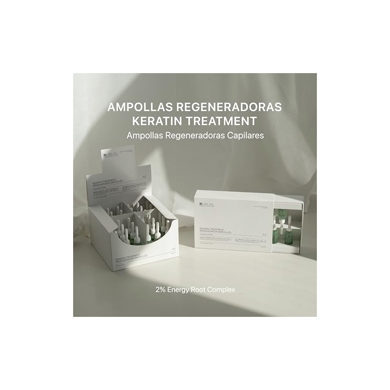 ARUAL Ampolletas Anticaída Para Cabello con Queratina Tratamiento Regenerador Fortalecedor