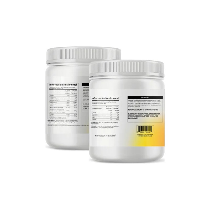 Combo Pre Xplode 300 G Y Creatina 300 G Primetech