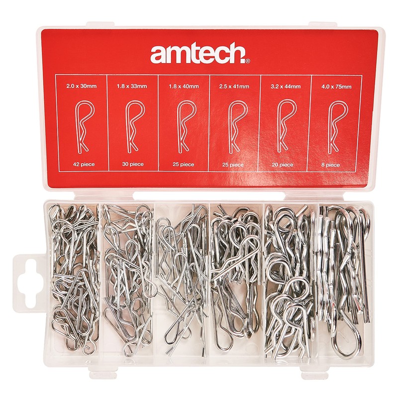 Amtech S6225 150 Piece Assorted Metric R Clips