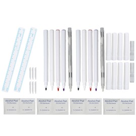 8pcs Skin Marker Pen Microblading Tattoo Stencil Marker Pen 2pcs Marker Pen Erasing Pen for Piercing