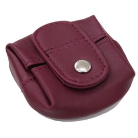 Van Der Rich Bordeaux Leather Mini Wallet with Coin Purse for Men and Women