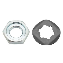 M MATI Front Sprocket Countershaft Nut Washer for Yamaha Banshee 350 YFZ350 1987-2006 (2 Pack, Stainless Steel, Hex Nut, Right Hand, 1/4"-20 UNC, #4 Inside, Limited Warranty)