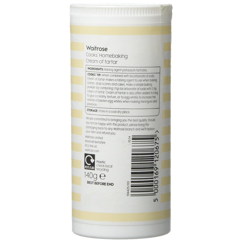 Cooks' Ingredients Cream of Tartar Waitrose 140g
