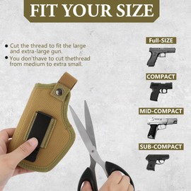 Gun Holsters for Men/Women,IWB/OWB 9mm Holsters for Pistols Right Left,380 Gun Holster,Universal Airsoft Right/Left,Concealed Carry Holster Fits Glock 23,26,27,42,M&P Shield and Similar Handgun,KQ