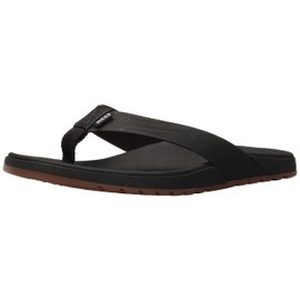 Reef Men's Contoured Voyage Sandal, Black, 7 M US