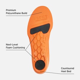 BRUNT Super CUSH’N® Insole - Color: Black, Size: M
