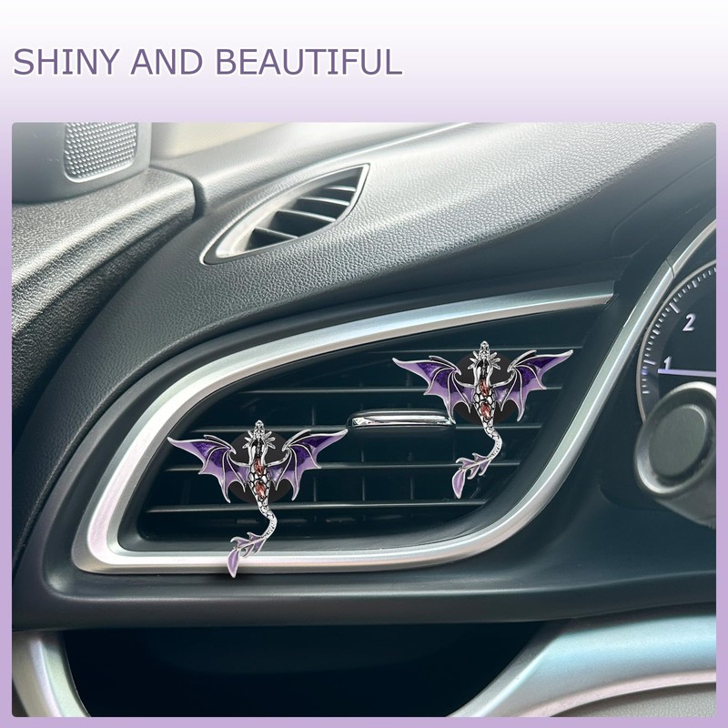 ORIESSE Purple Dragon Car Air Freshener Vent Clips,Cool Car Accessories