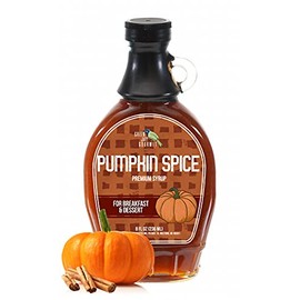 Green Jay Gourmet Pumpkin Spice Syrup - Premium Breakfast Syrup with Pumpkin, Spices & Lemon Juice - All-Natural, Non-GMO Pancake Syrup, Waffle Syrup & Dessert Syrup - 8 Ounces
