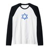 Israel flag, star of David, Judaism, support, solidarity Raglan Baseball