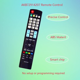 GHUST AKB72914207 Remote Control Replacement for LG TV Sub AKB72914238 AKB72914209 AKB72914201 47LE7500 47LE8500 47LX6500 50PK750 52LD550 55LD650 55LE5400 55LE5500 55LE7500 55LE8500 60LD550 60PK750