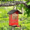 Squirrel Proof Bird Feeder for Outdoors Hanging, Metal Wild Bird