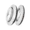 PM Auto Rear Drilled Slotted Disc Brake Rotors Replacement For