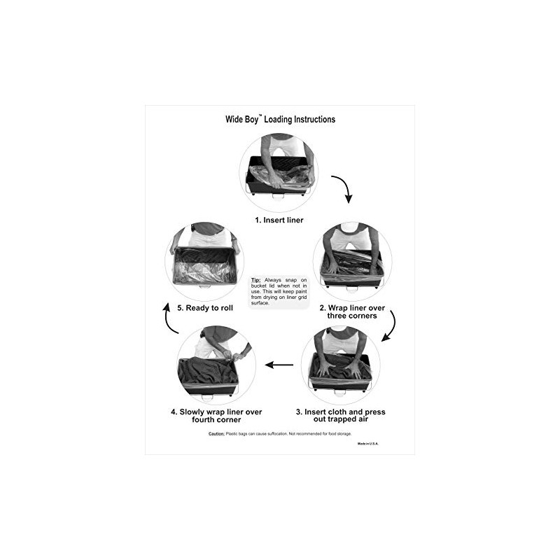 Quickn'Clean Wooster Wide Boy Bucket Liners, 10 Count 2-Pack. Does