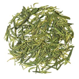 GOARTEA 100g / 3.5oz Spring Anji Bai Cha Long Jing White Dragon Well Loose Leaf Chinese GREEN TEA