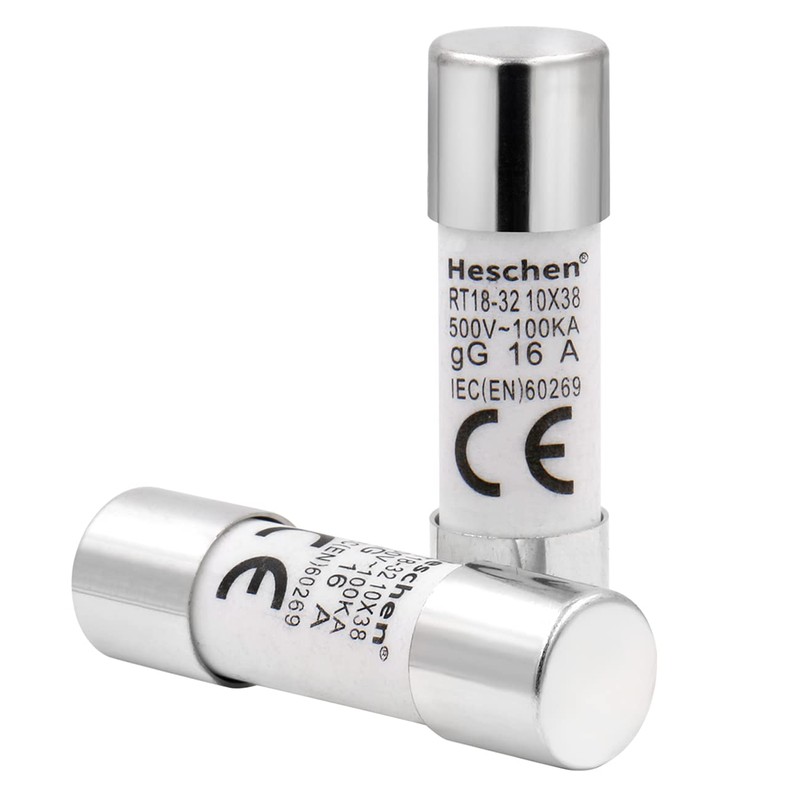Heschen Cylindrical Ceramic Tube Fuse RT18-32 (RO15) 10 x 38