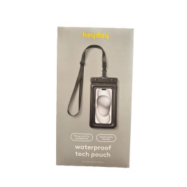Heyday Waterproof Phone Pouch with Lanyard | Durable Protection for Beach Black