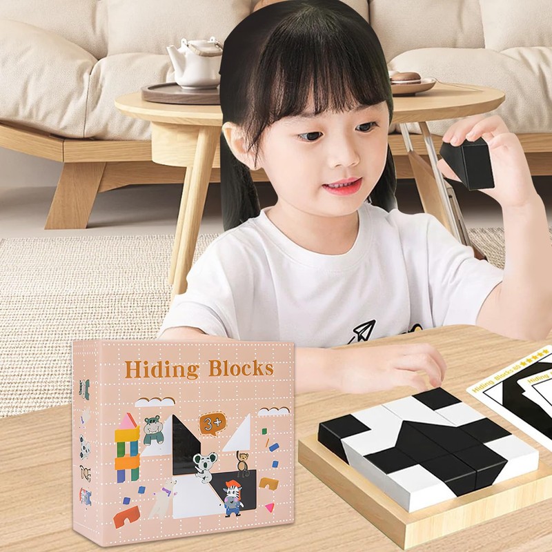 ANYTOP Challenge Blocks, Hide Building Blocks, Brain Training Puzzle, Educational