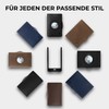 PURISTO KLIK Slim Wallet Add Ons Leather Cover, Brown vintage,