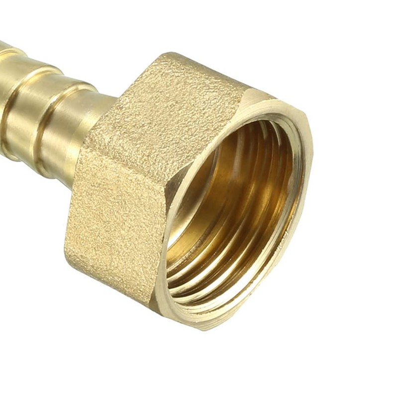 sourcing map Brass Barb Hose Fitting Connector Adapter 10mm Barbed