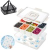 Chilled Snackle Box Container with Ice Pack and Insulated Bag,