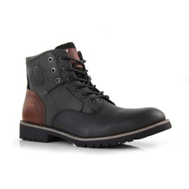 Polar Fox Homer MPX806036 Mens Casual Work Lace Up Classic Motorcycle Combat Boots