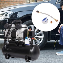 CNBTR Extended Tank Drain Assembly Kit with 13.39" Braided Steel Hose 1/4 Inch NPT