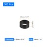 uxcell 300Pcs Silicone Rubber Bands, 8x5mm Rubber Bands Rings Cable