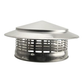 Baoblaze Fireplace Chimney Cover, Chimney Attachment Stainless Steel, Chimney Cover, Rain Cover Made of Titanium Zinc Cover for Chimney Pipe, Flue Pipe, Chimney, Inner Diameter 200 mm