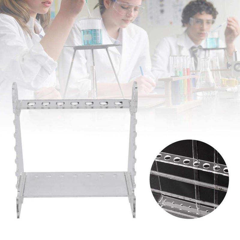 Porta pipetas, soporte de pipeta de vidrio orgánico trapezoidal Soporte