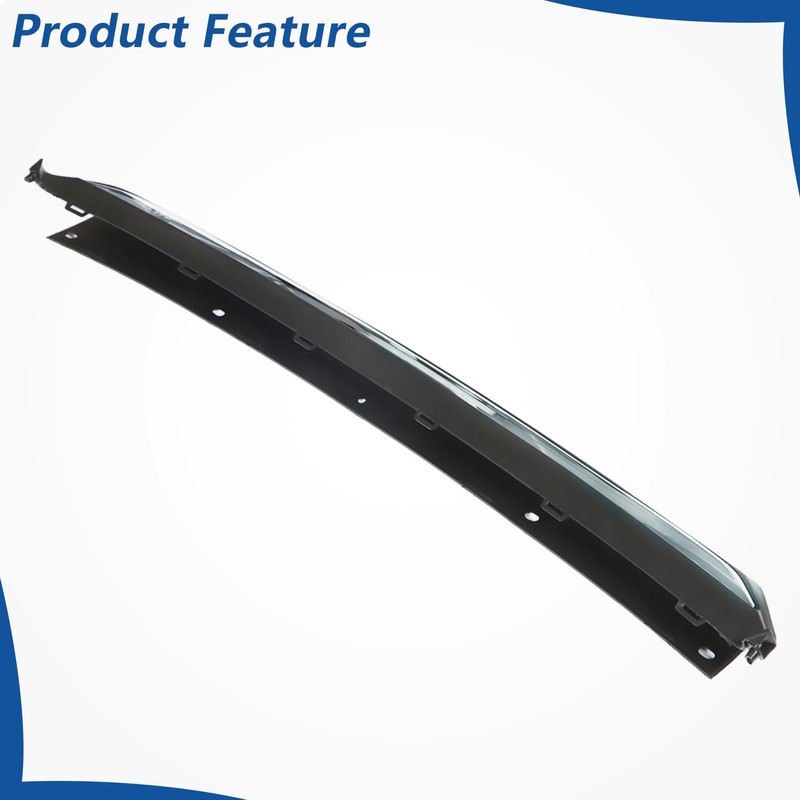 WFLNHB Front Bumper Cover Lower Trim Molding Chrome Replacement for