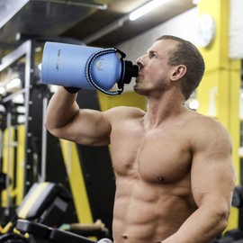 NATURE PIONEOR Insulated Water Bottles with Paracord Handle - 64 oz Vacuum Sports Wide Mouth Water Bottle with 3 Lids, Leak Proof Stainless Steel Keeps Hot and Cold