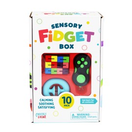 Chuckle & Roar Sensory - 10pk Sensory Fidget Box - Tactile and Sensory Engagement Play - Preschool Friendly - Safe and Durable - Ages 3 and up