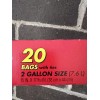 Hefty 2 LOT Hefty Baggies Food Storage Jumbo 2 Gallon