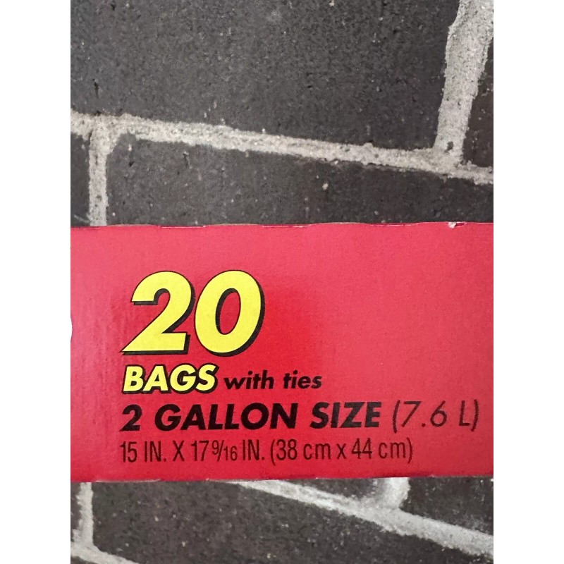 Hefty 2 LOT Hefty Baggies Food Storage Jumbo 2 Gallon
