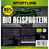 Sportline Organic Rice Protein 1 kg, 85% High Protein Content,