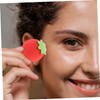 Ipetboom 4pcs Fruit Shaped Blush Soft Makeup Sponges for Wet