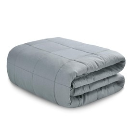 Catalonia Cotton Weighted Blanket, Evenly Distributed,15 LBS 60"x80" Full Size, Premium Heavy Blanket for Adults Kids, Breathable Comfortable Comforter with Glass Beads for Good Sleep