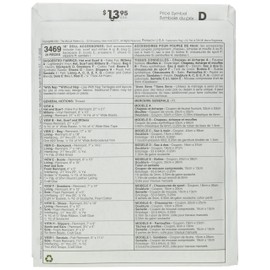 McCall's Patterns M3469 18-Inch Doll Accessories, One Size Only