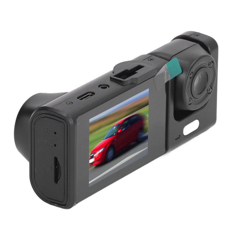 Car Traffic Recorder Night Vision 320mAh 3 Lens Front Rear